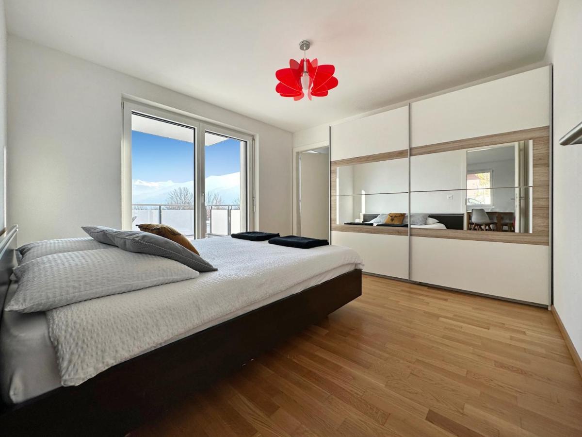 Apartamento Aux Bons Matins de Gégé Grimisuat Exterior foto