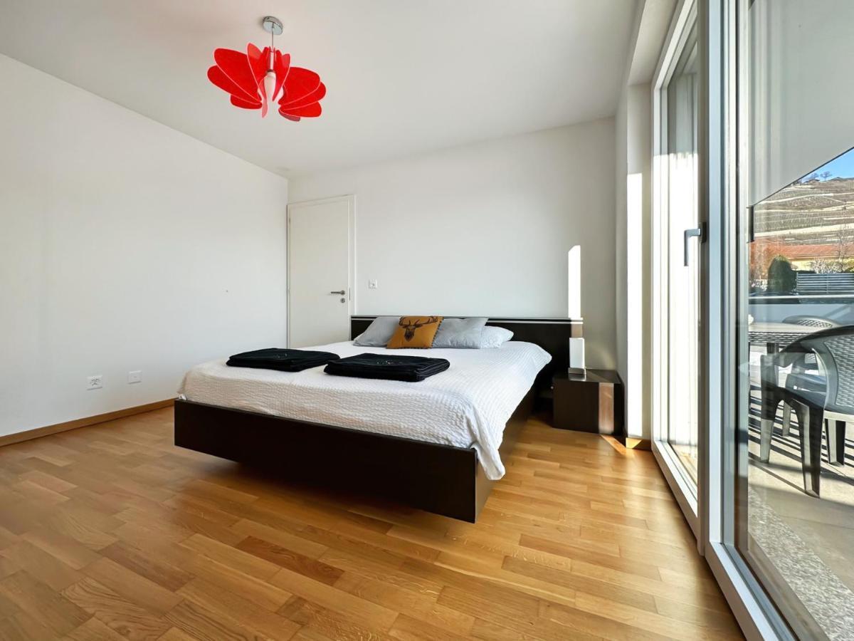 Apartamento Aux Bons Matins de Gégé Grimisuat Exterior foto